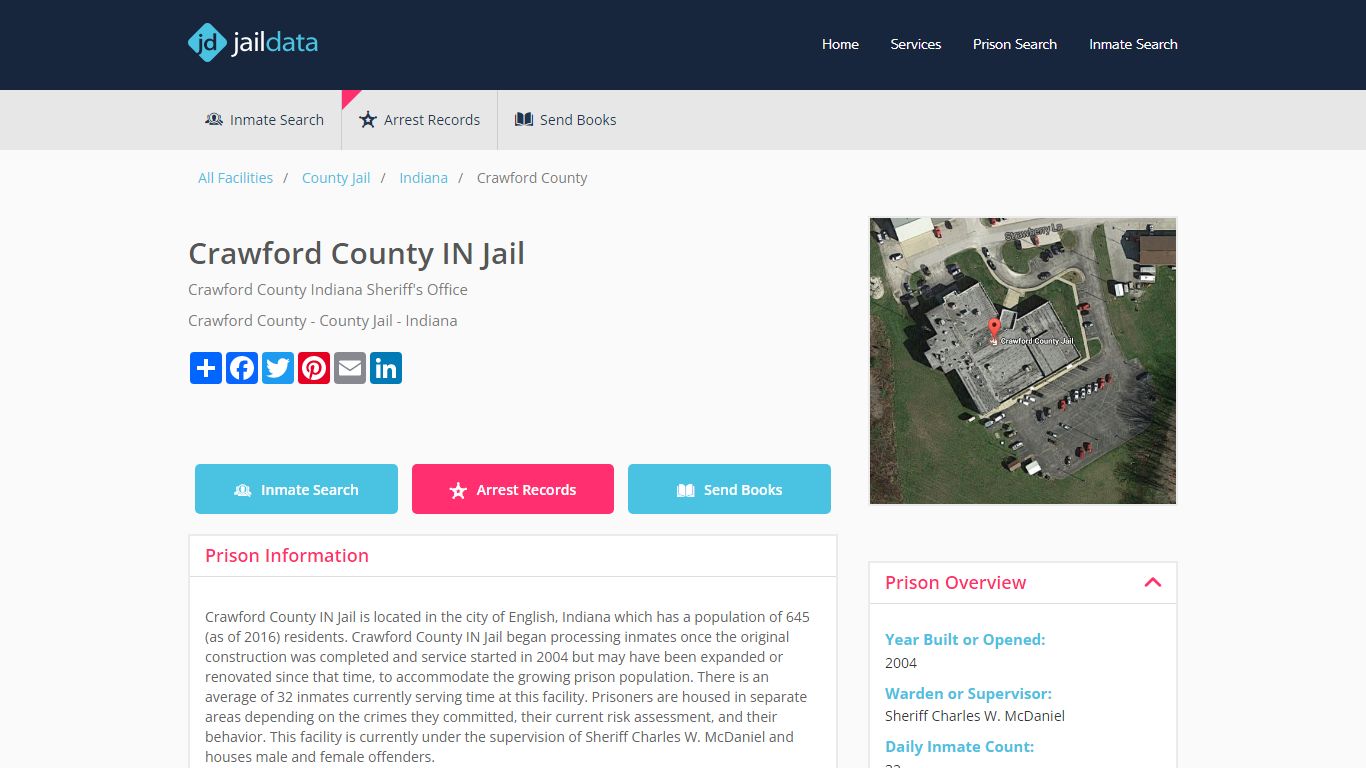 Crawford County IN Jail Inmate Search and Prisoner Info - English, IN